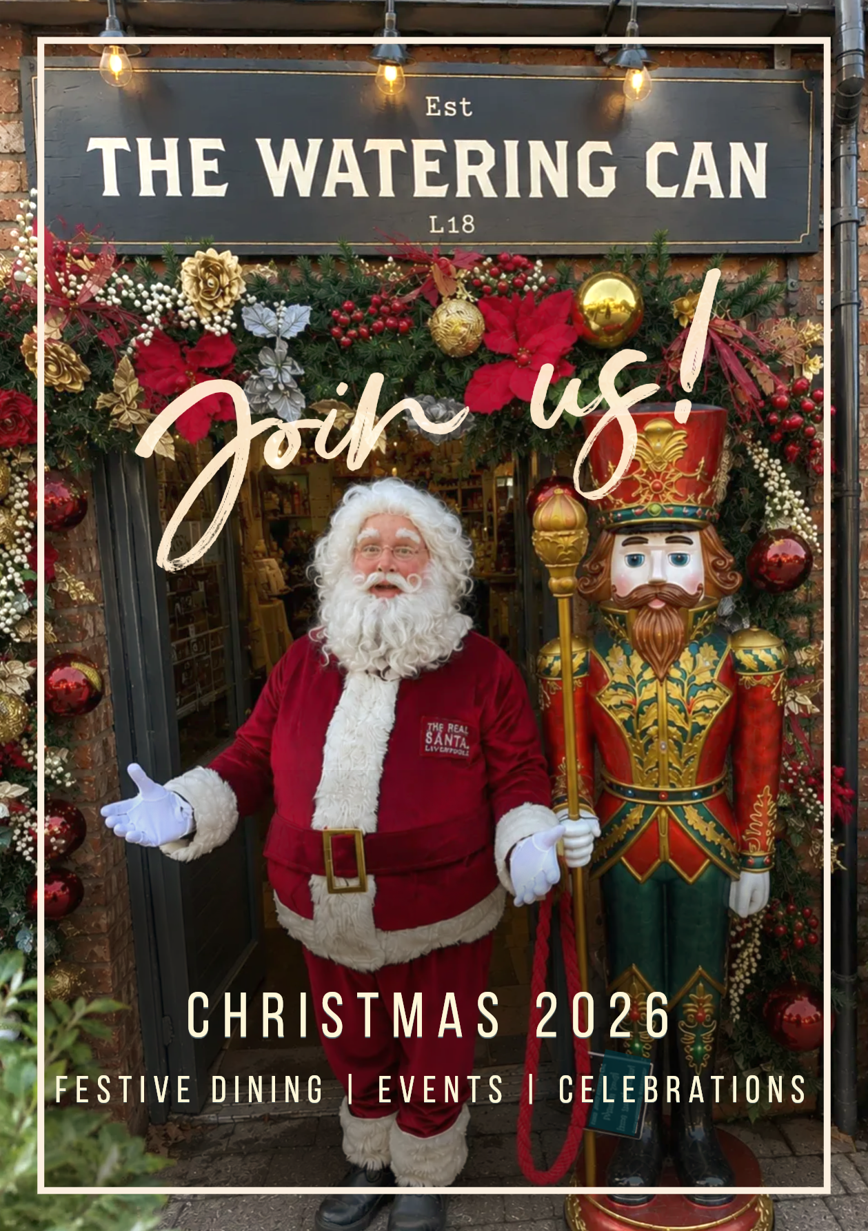 Christmas 2026 at The Watering Can Liverpool